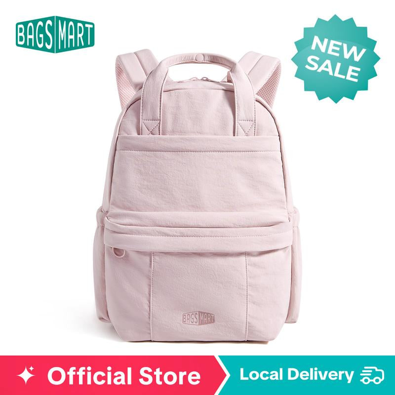 BAGSMART Chic 20L Waterproof Casual College Backpack Fits 14.3" Laptop & 40 Oz Water Bottle Lightweight 0.84Lbs Travel Backpack for Adults