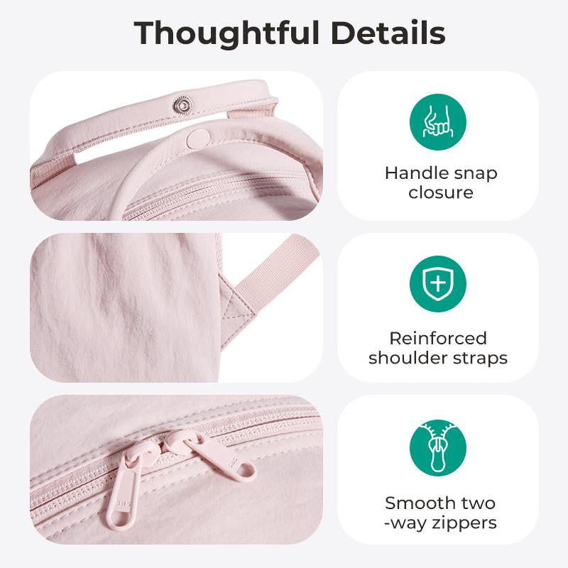 BAGSMART Chic 20L Waterproof Casual College Backpack Fits 14.3" Laptop & 40 Oz Water Bottle Lightweight 0.84Lbs Travel Backpack for Adults