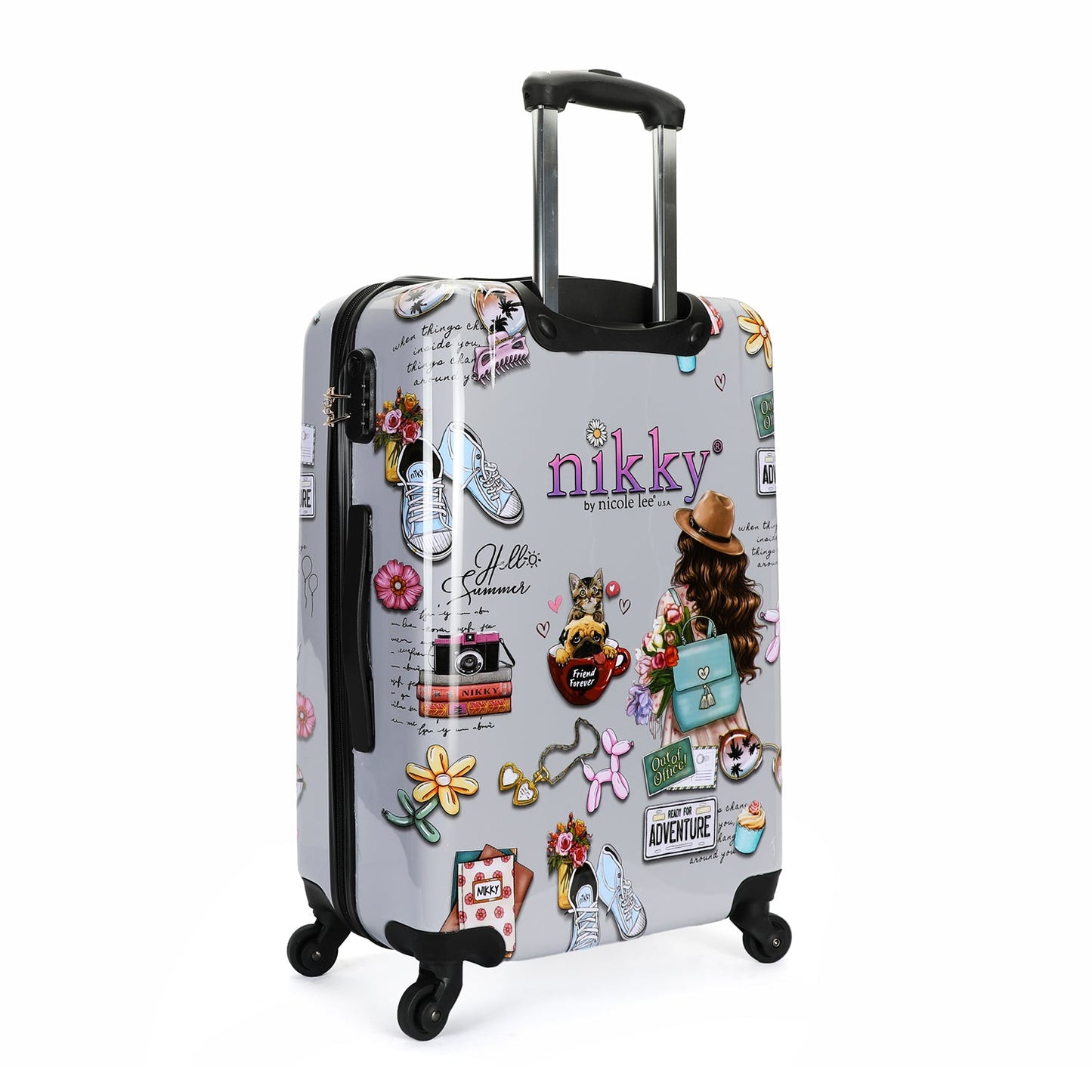 MALETA DE CABINA DE PLASTICO ABS NIKKY WORLD-3