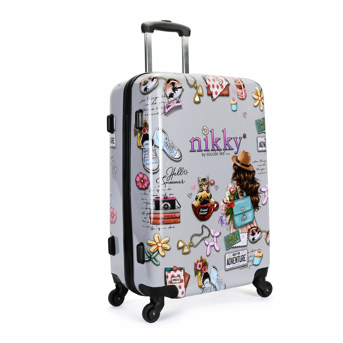 MALETA DE CABINA DE PLASTICO ABS NIKKY WORLD-1