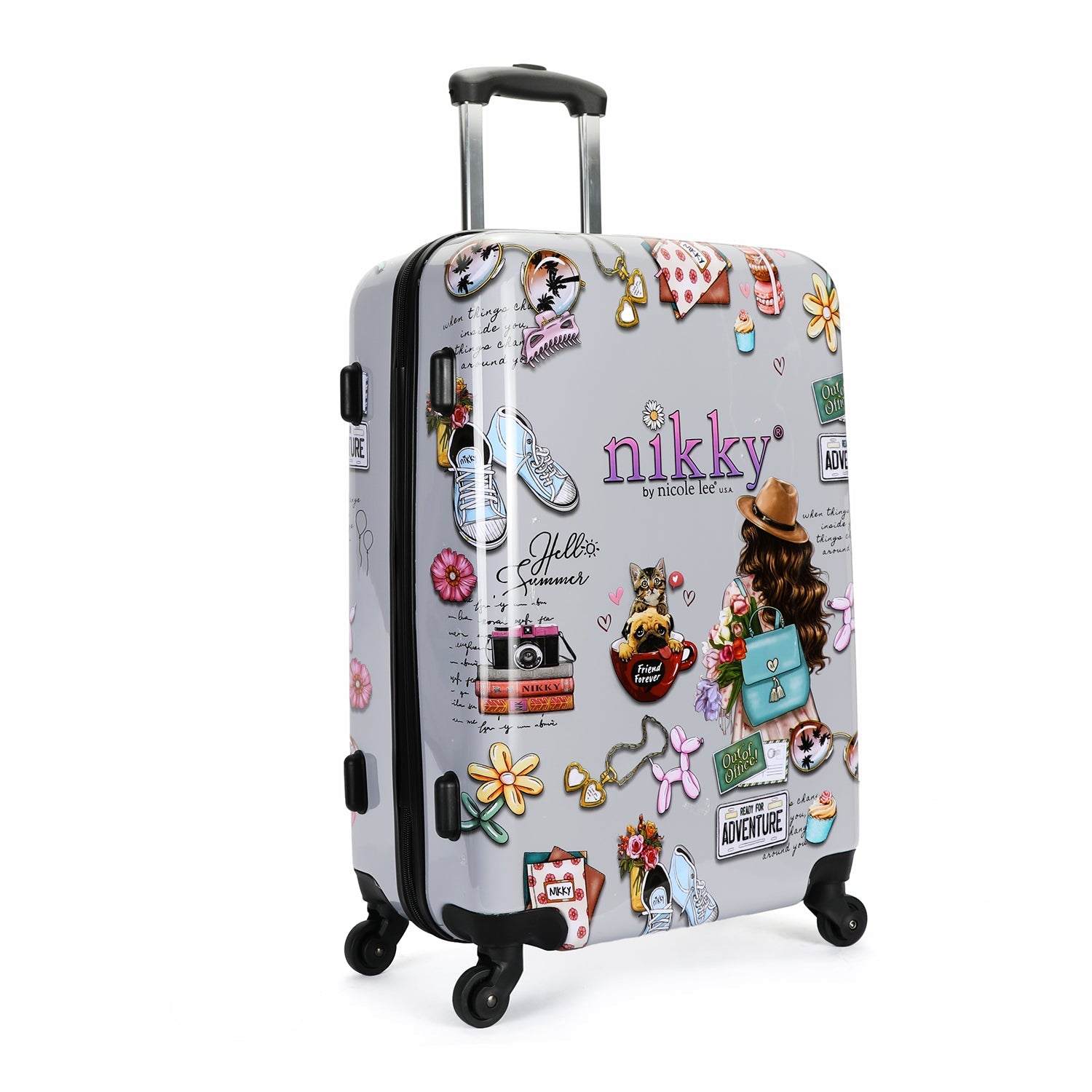 MALETA DE CABINA DE PLASTICO ABS NIKKY WORLD-1