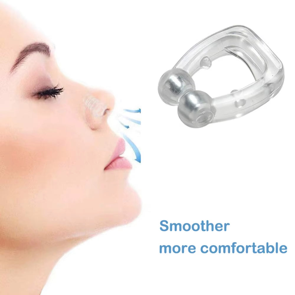 Anti Snoring Corrector Magnetic anti Snore Stop Snoring Nose Clip Easy Breathe Improve Sleep Aid Apnea Night Device with Case