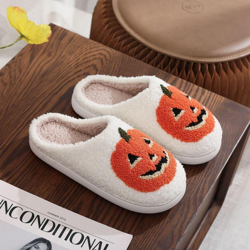 Women'S Trendy Cartoon Pumpkin Slippers | Warm Comfy Indoor/Outdoor Wear | Perfect Gift for Back-To-School or Birthdays