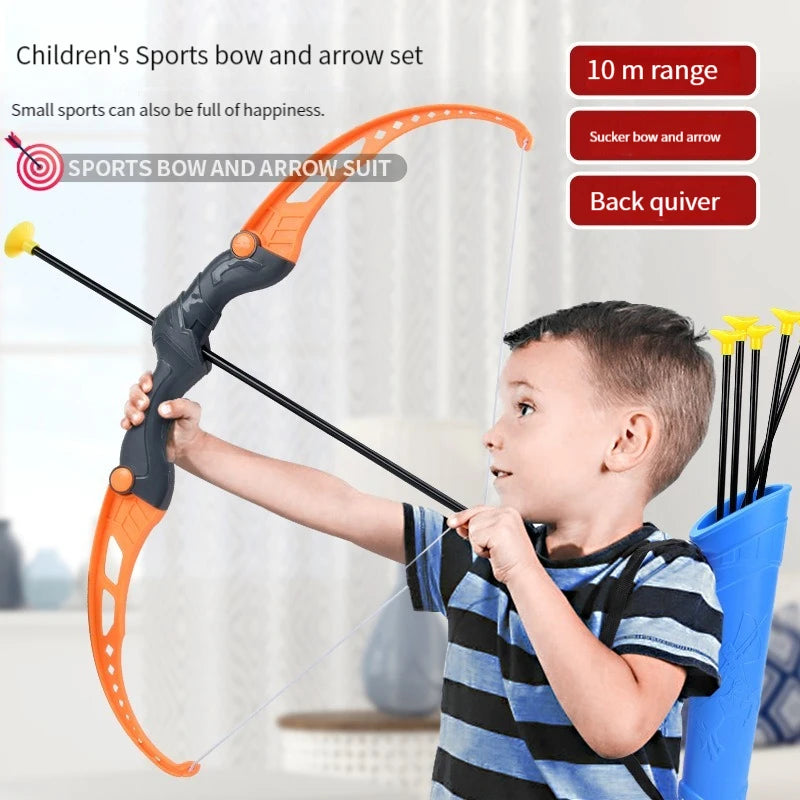 Ultimate 52Cm Bow and Arrow Toy Set - Perfect for Young Archers! Outdoor Fun for Boys with Target Shooting Practice!